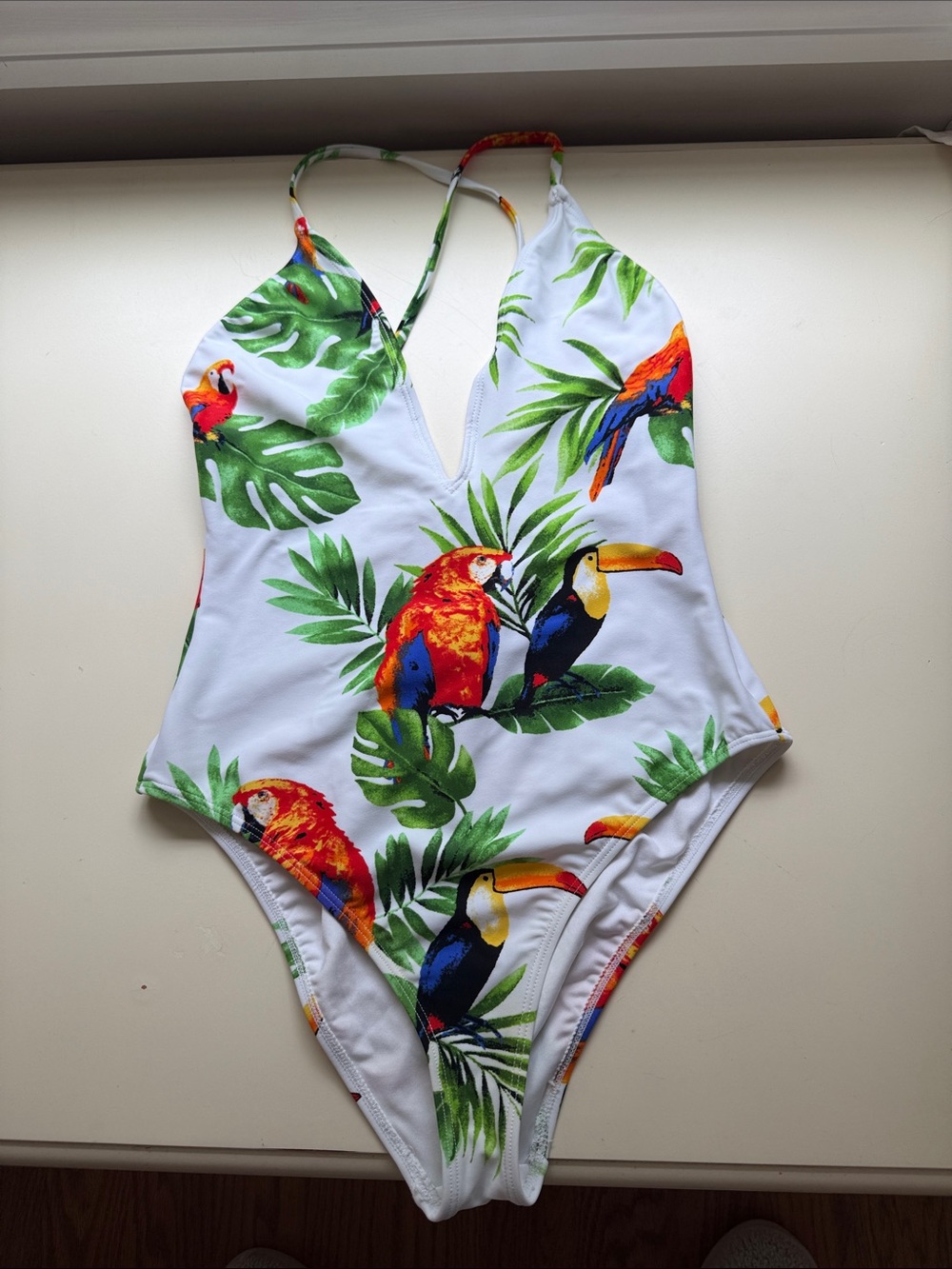 Tropical Parrot/Toucan One-Piece Swimsuit